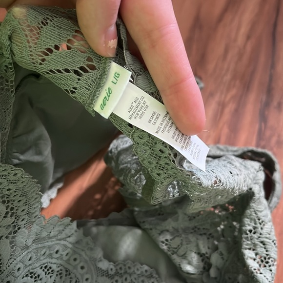 aerie Sage Green Bralette - Picture 4 of 4